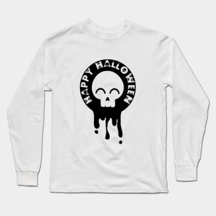 Cute Skull Halloween Design Long Sleeve T-Shirt